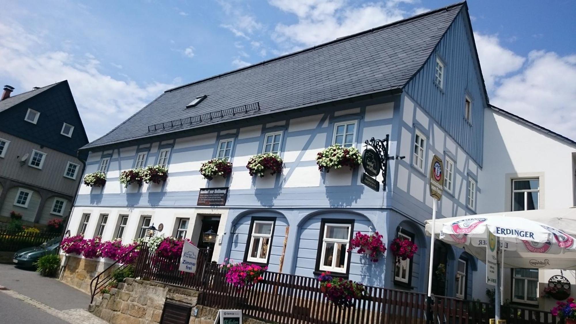 Gasthof Zur Hoffnung Hinterhermsdorf Bagian luar foto
