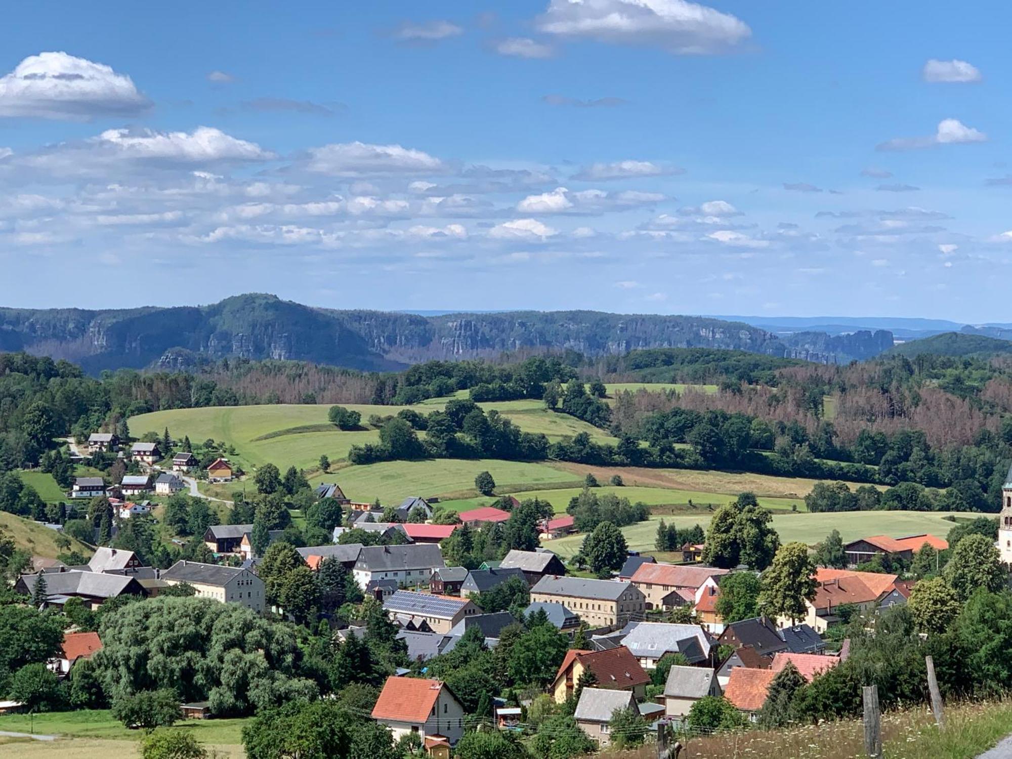 Gasthof Zur Hoffnung Hinterhermsdorf Bagian luar foto