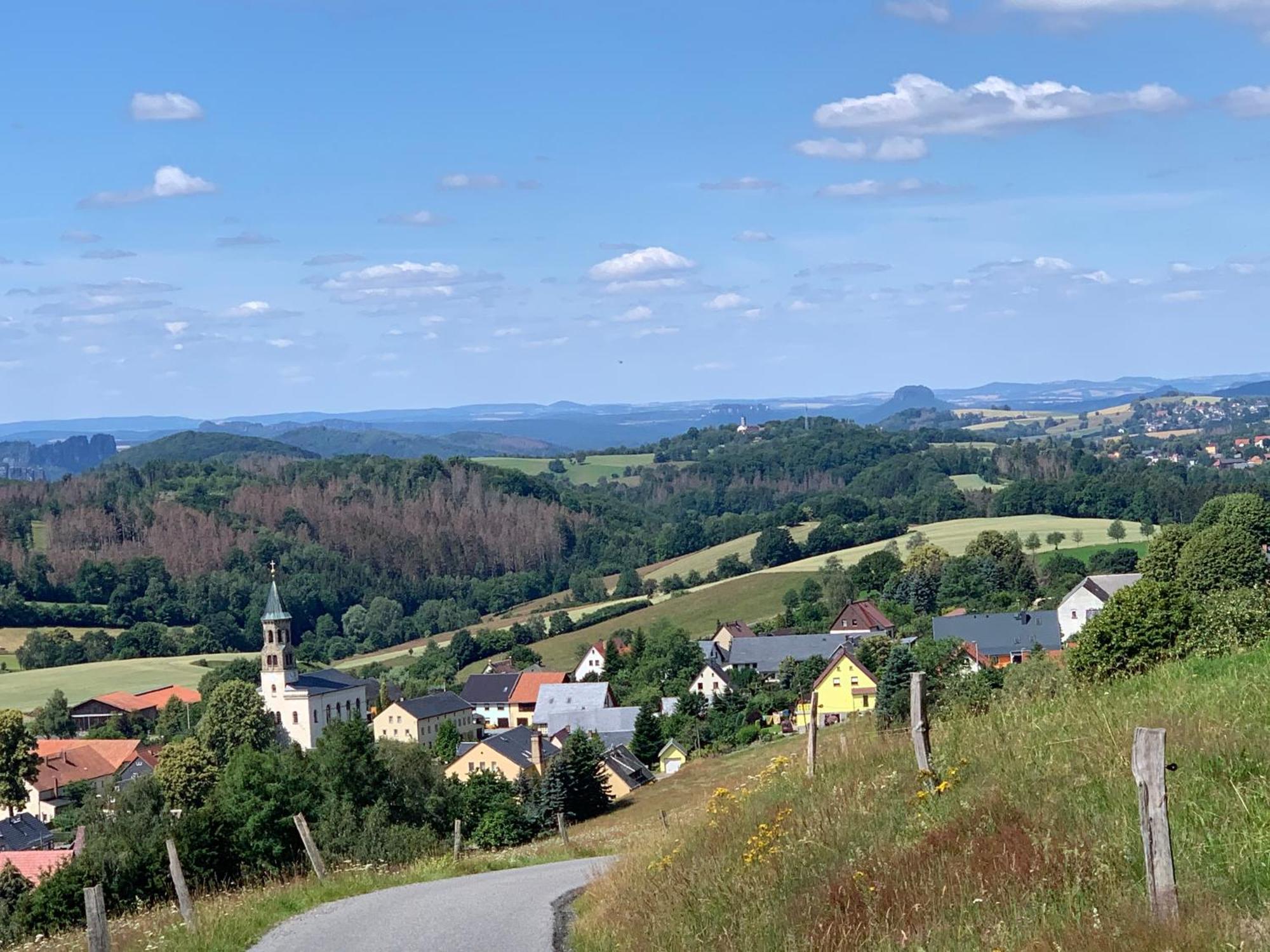 Gasthof Zur Hoffnung Hinterhermsdorf Bagian luar foto