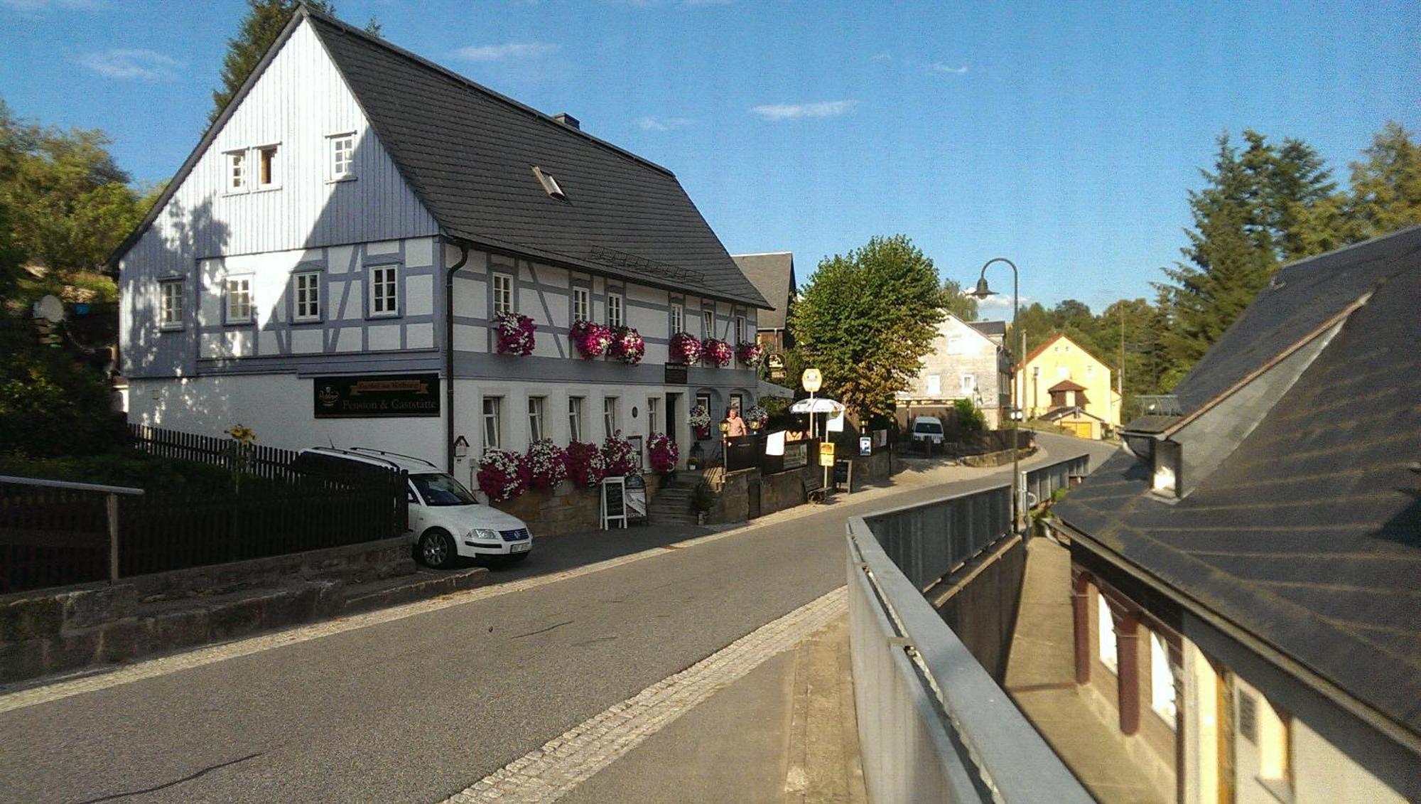 Gasthof Zur Hoffnung Hinterhermsdorf Bagian luar foto