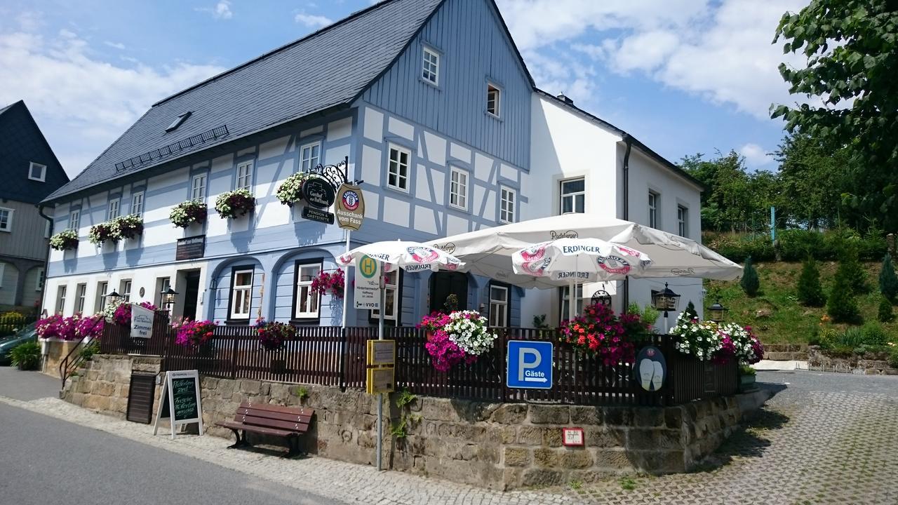 Gasthof Zur Hoffnung Hinterhermsdorf Bagian luar foto