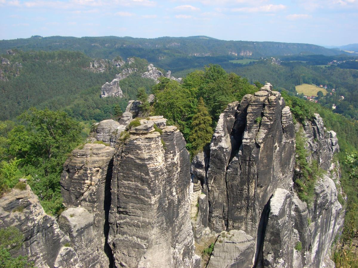 Gasthof Zur Hoffnung Hinterhermsdorf Bagian luar foto